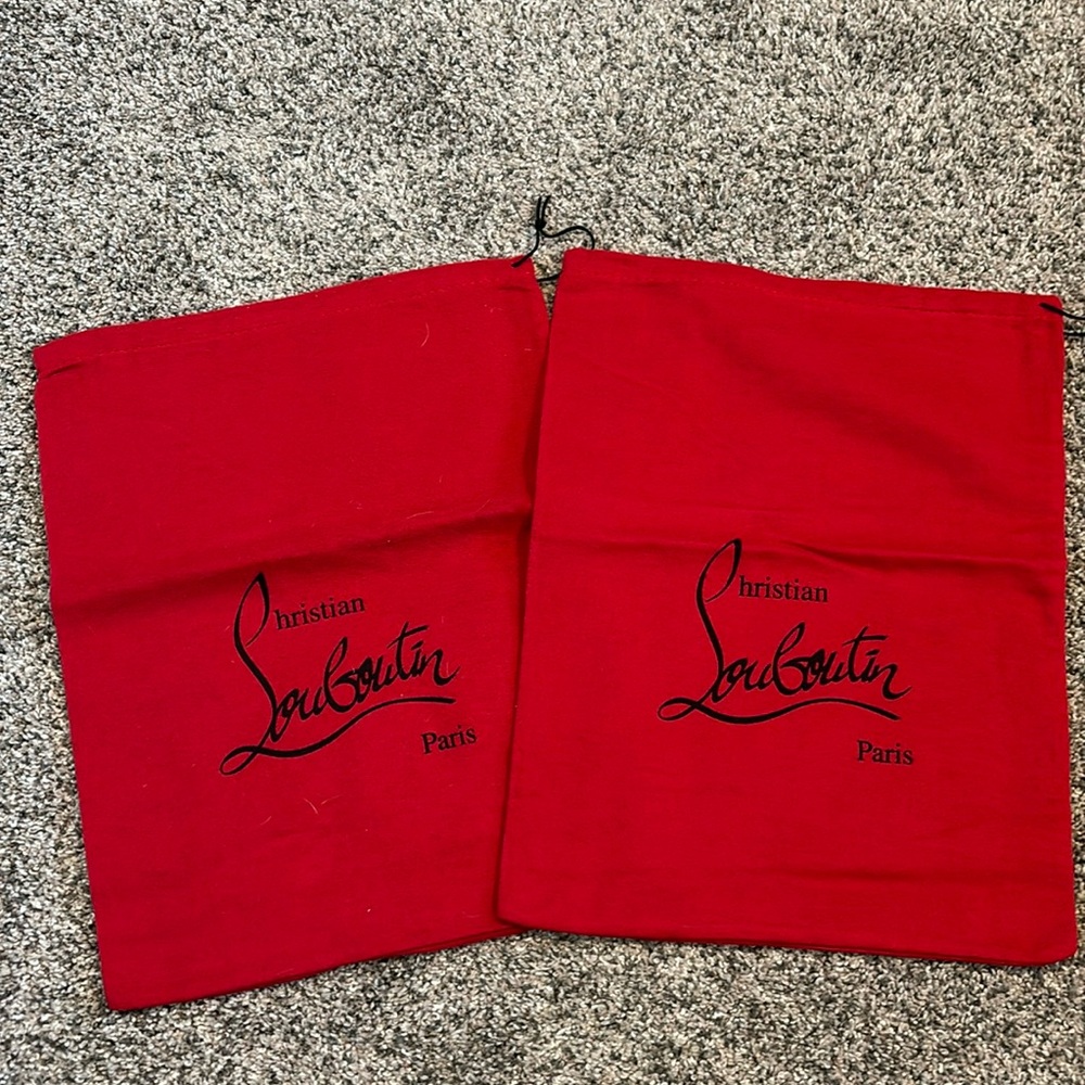 Christian Louboutin shoe bags.